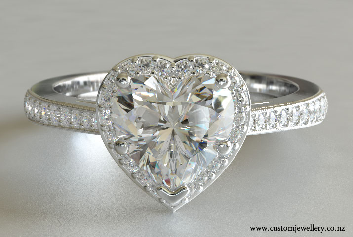 Heart diamond ring price