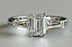 1ctw Diamond Engagement Ring Emerald Cut