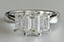 Three-stone Emerald Cut Diamond Engagement Ring - 1ctw