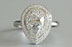 Pear Diamond Engagement Ring Double Halo