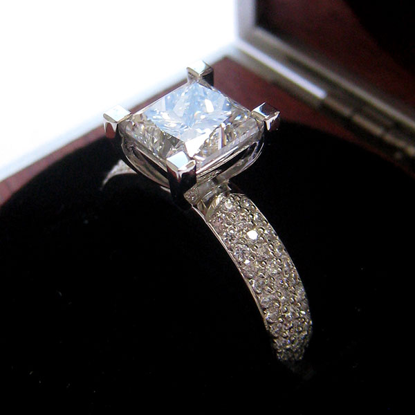 princess diamond custom ring new zealand
