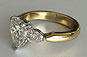 Yellow Gold Three-stone Pear Cut Diamond Engagement Ring NZ