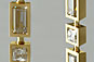 Buy Diamond Earrings, Yellow Gold, New Zealand, Princess Cut Diamonds, Baguette Cut Diamonds