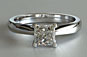 Princess Diamond Solitaire Lucida Setting