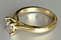 Princess Diamond Solitaire Lucida Setting Yellow 18kt Gold