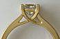 Princess Diamond Solitaire Lucida Setting Yellow 18kt Gold