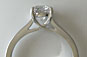 Brilliant Cut Diamond Solitaire Crossover Setting