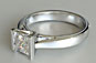 Princess Diamond Solitaire Engagement Ring Semi-rubover
