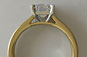 Yellow Gold Asscher Diamond Solitaire Engagement Ring