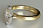 Yellow Gold Marquise Solitaire Diamond Engagement Ring