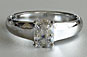 Cushion Cut Diamond Solitaire Engagement Ring