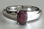 Cushion Cut Ruby Solitaire Engagement Ring
