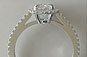 Oval Diamond Solitaire Engagement Ring Microset Halo