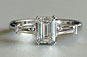1ctw Diamond Engagement Ring Emerald Cut