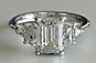 Emerald Cut Engagement Ring Five Stone