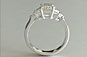 Emerald Cut Engagement Ring Five Stone