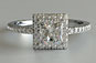 Princess Cut  Engagement Ring Microprong Setting
