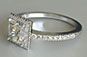 Princess Cut  Engagement Ring Microprong Setting