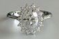 Antique Style Oval Cut Engagement Ring Princess Kate Style
