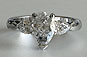 Three-stone Pear Cut Diamond Engagement Ring NZ