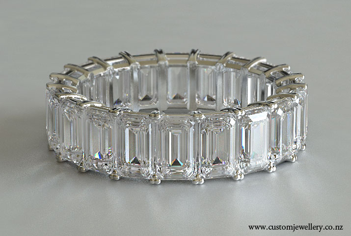 Diamond Eternity Rings: Diamond Eternity Rings Emerald Cut