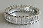 Emerald Cut Diamond Wedding Band - Eternity Ring